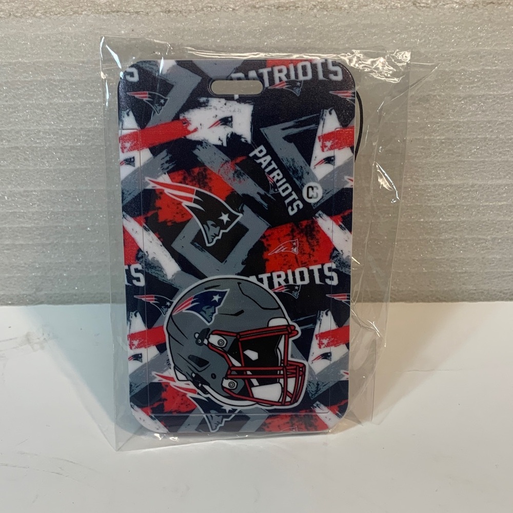 NFL Football 🏈 New England Patriots Landyard 🆔 holder -Red, Blue, White